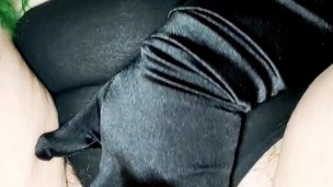 Pantycore: Teasing a Wet Spot Into My Black Cotton Panties