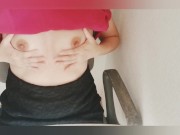 【人妻チャットオナニー】おっぱい見てと自分から言って恥ずかしいのにキレイと言われて喜び乳首感じちゃうイケナイ奥様【ブログ見てね♪】 15/16