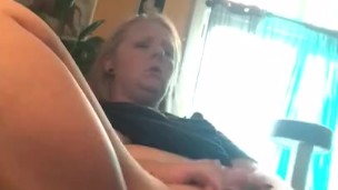 Playing with my pussy and big titties