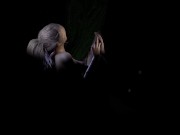 Lesbian Elves eat each other up and scissor standing up. 11/16