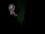 Lesbian Elves eat each other up and scissor standing up. 2/16