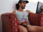 Ruben jerking off at the hostel 10/16