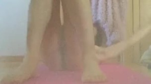 Crazy Japanese slutty bitch who likes sex doing high-intensity interval training ♥♥♥ [Anal training]