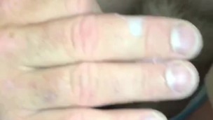 Cumshot through my mesh underwear filtered out the ropes of cum, watch me eat it all up and swallow