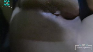 With my girlfriend we are looking for a threesome, showing her thong and her shaved ass!