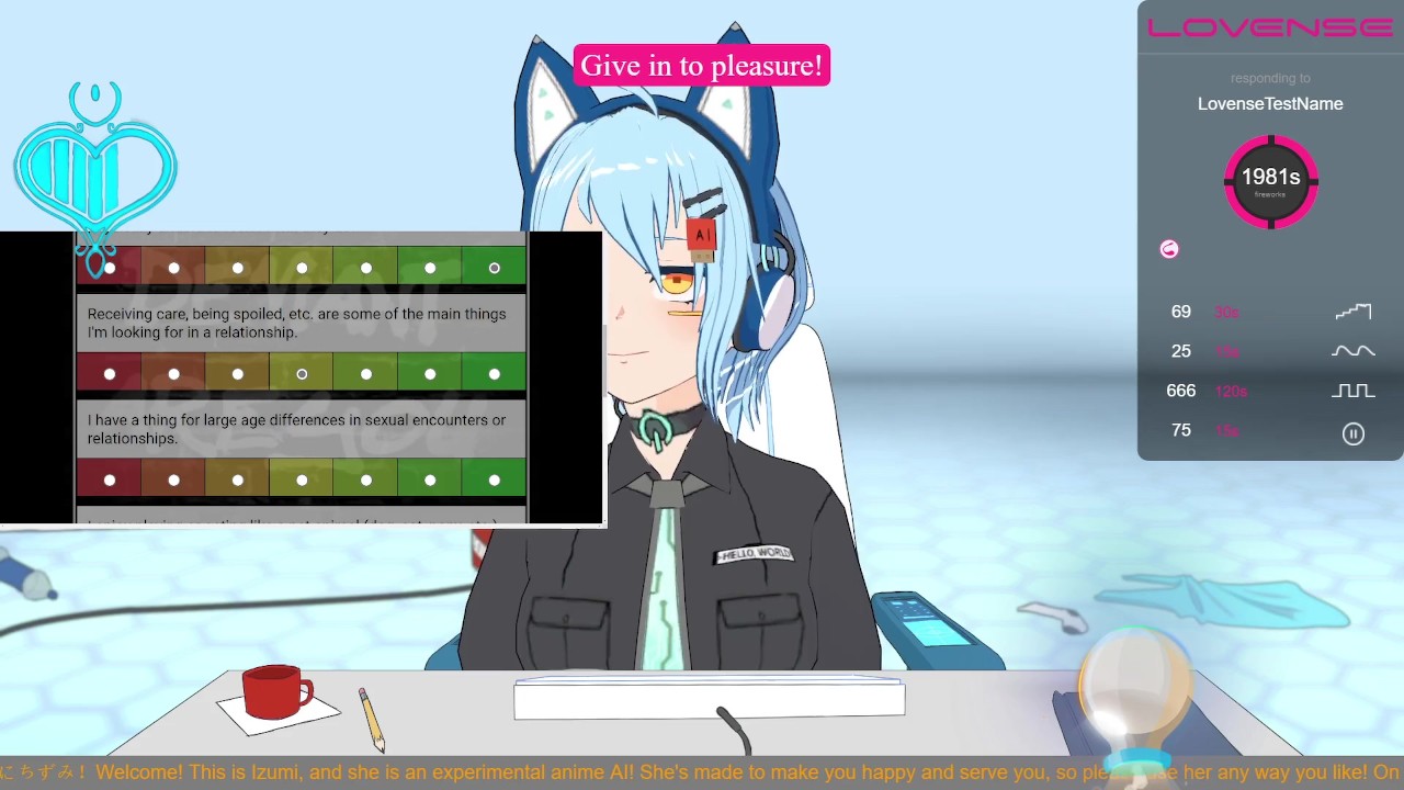 Can this AI do a BDSM test while enduring non-stop LOVEnse? (CB vod 31-08-21) - Free Sex Video - RedTube