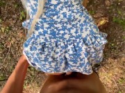 In broad daylight, I fucked a blonde with big breasts in the park-POV-we finished at the same time. 9/16