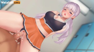 Hermosa colegiala porrista es follada hasta venirse - Sweet shine hentai game