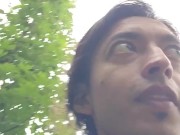 Nude walk, talk and jerk 