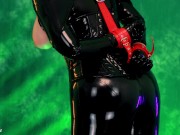 Sexual Fantasy of Horny MILF: Bondage of Arya Grander wearing Latex 14/16