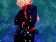 Sexual Fantasy of Horny MILF: Bondage of Arya Grander wearing Latex 7/16