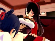 FUTA AMBER AND XIANGLING DOGGYSTYLE AND BLOWJOB GENSHIN IMPACT (3D HENTAI)