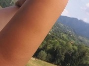 Alpine PEE # Amazing PISS with Amazing View - Screenshot 12 of 16 - Close Up