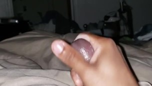 Rubbing it out this dick