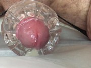 Horny Guy Moaning While Fucking A Fleshlight/ Huge Cumshot + Bonus Material