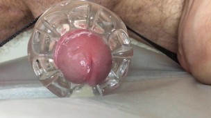 Horny Guy Moaning While Fucking A Fleshlight/ Huge Cumshot + Bonus Material