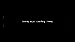 Trying new semi transparent running shorts