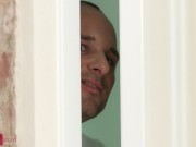 Tan lines teen getting power-fucked by two thick boners at the same time 1/16