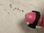 Huge cumshot after prostate massage and toy