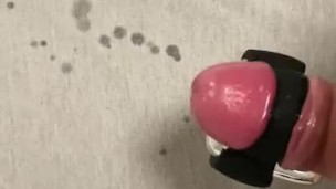 Huge cumshot after prostate massage and toy