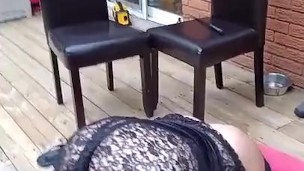 Wife exposes holes ready to be used