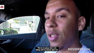 INTERRACIAL PUBLIC: Black Dutch Man Fucks Teen In Car: Chrystal Sinn - MISSDEEP