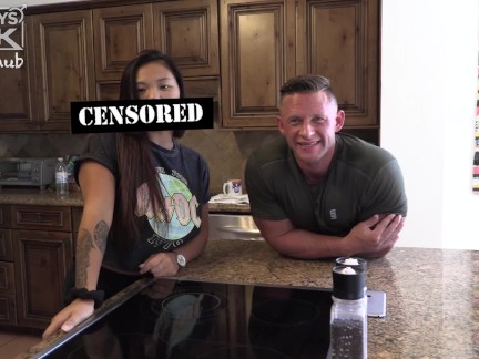 ¡Heath Hooks Up With A Thick Asian young woman For His First Porn!