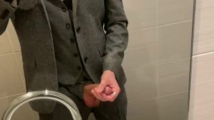 Wank at a wedding