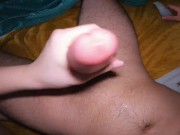 She care about me ! 🇬🇧Nice handjob and big Cumshot 13/16