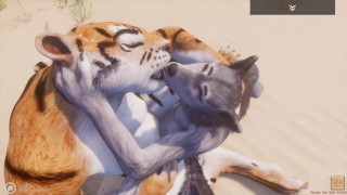 Wild Life / Lesbian Furrie Porn Tiger and Wolf Girl - RedTube