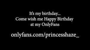Big Natural Ass Teen Fucks Her Ass On Her Birthday — PrincessHaze