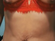 Getting FUCK in my new RED lingerie & CUMING on my PUSSY  8/16