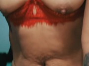 Getting FUCK in my new RED lingerie & CUMING on my PUSSY  9/16