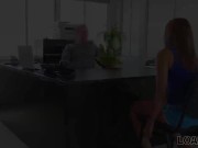 LOAN4K. Bank worker tells the chick to get naked and give him a blowjob 3/16