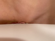 Humping the table corner till cum. Slimy wet pussy rubbing the table 13/16