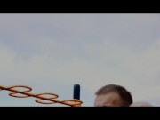 Muscled hunk Kostya Kazenny warms up at the stadium, jerks off and cums 1/16