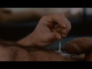 Muscled hunk Kostya Kazenny warms up at the stadium, jerks off and cums 16/16