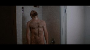 Muscled hunk Kostya Kazenny warms up at the stadium, jerks off and cums