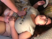 BF fucks me & cums on my huge ass! 7/16