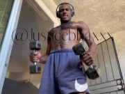 Hairy Hunk Slo Motion Workout