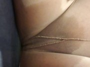 Latina pees herself and gets horny