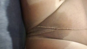 Latina pees herself and gets horny