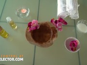 Oiled up Alexis Crystal and Asia Vargas are getting nailed on a massage table in POV 7/16