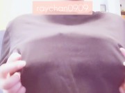 声を必死に我慢しながら乳首オナニー 8/16