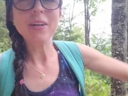 Nerdy Faery's Hiking PEE Desperation causes WET panties 4/16