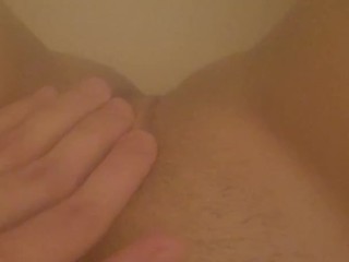 Touching myself in the shower