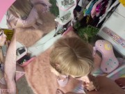 Blonde Elf Slut Gives Sloppy BJ with Huge Cumshot 13/16