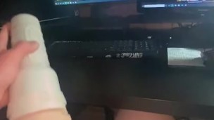 Elsa fleshlight fucking w/my huge dick 