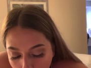 Cute EX girlfriend spends the NIGHT!! Full 10 min video in my bio 