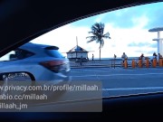 Millaah_jm se masturbando no carro em público 16/16